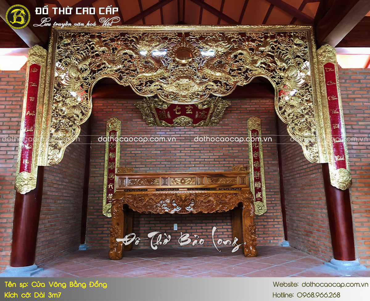 Ý nghĩa cửa võng, cách lắp đặt chuẩn nhất - Văn hóa thờ cúng Việt