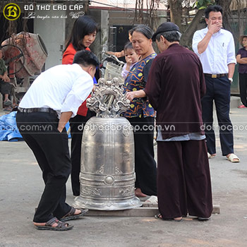 Chuông Đồng 150kg cho thôn Quảng Minh, Thanh Oai, Hà Nội